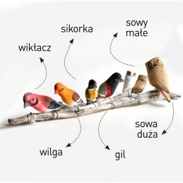 drewniany ptaszek - dekoracja do pokoju dziecka, noya design